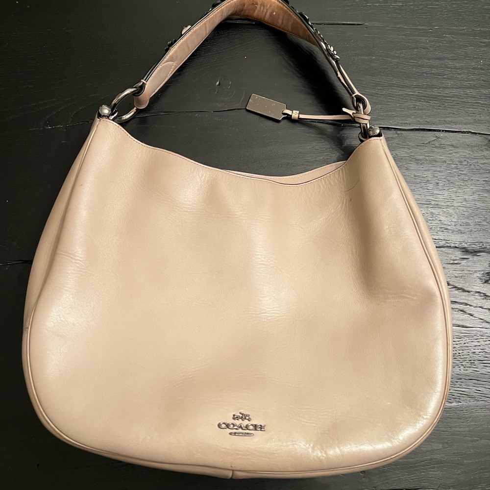 Coach Women's Tan Leather Hobo Bag
